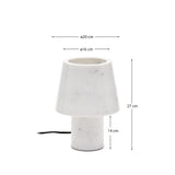 Alaro Tischlampe aus weißem Marmor - ZEN ZONE Furniture