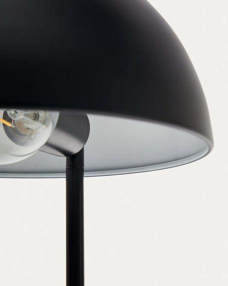 Catlar Tischlampe aus Eschenholz und Metall mit schwarzem Lackfinish - ZEN ZONE Furniture