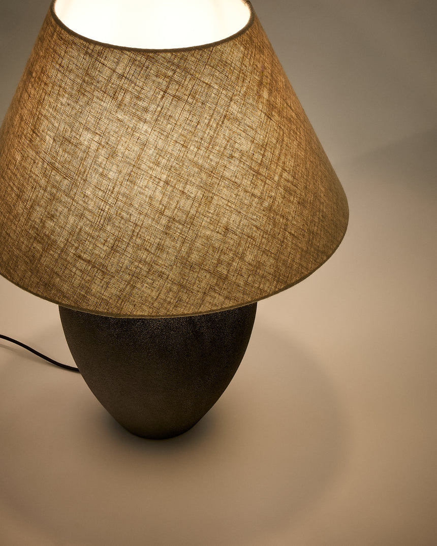 Mercadal Tischlampe aus Keramik mit schwarzem Finish - ZEN ZONE Furniture