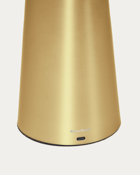 Arenys Tischlampe groß aus Metall mit goldener Lackierung - ZEN ZONE Furniture