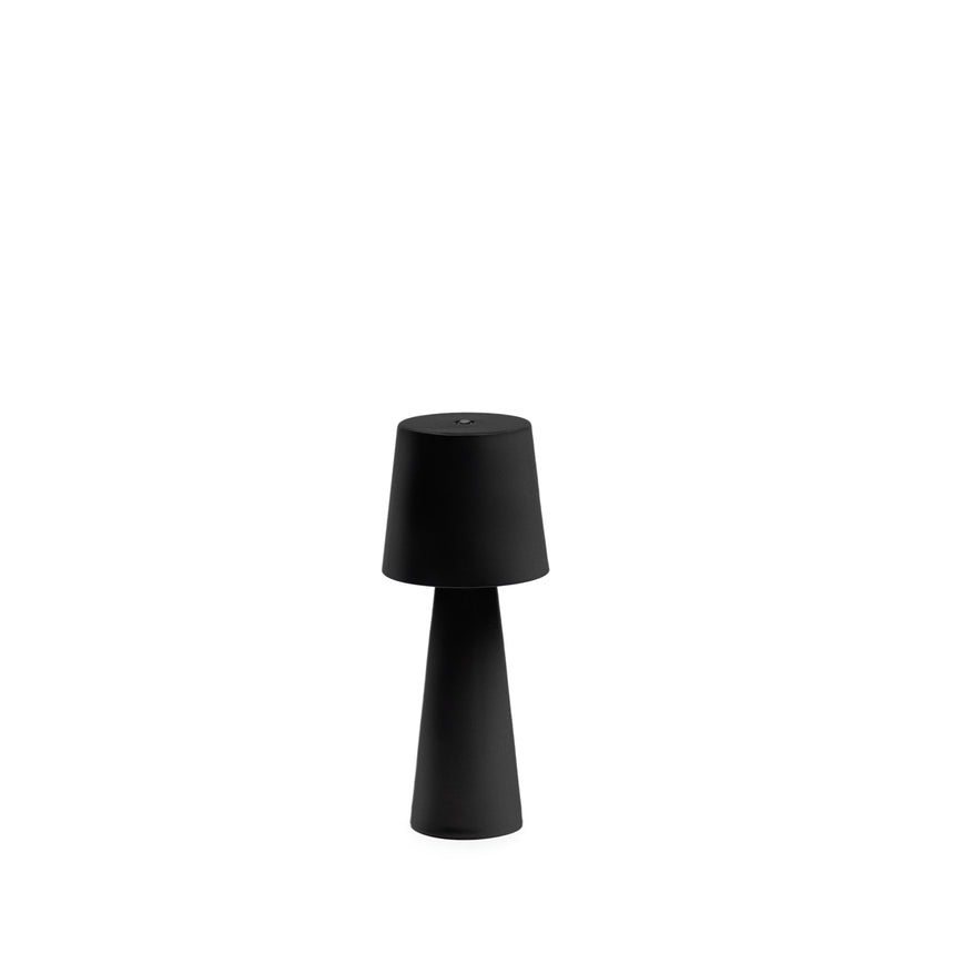 Arenys Outdoor Tischlampe klein aus Metall mit schwarzem Lackfinish - ZEN ZONE Furniture