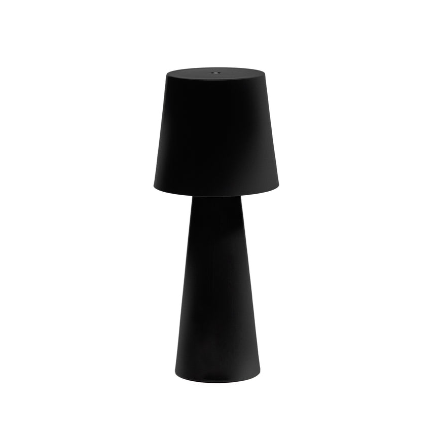 Arenys Outdoor Tischlampe groß aus Metall mit schwarzem Lackfinish - ZEN ZONE Furniture