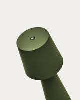 Arenys Outdoor Tischlampe klein aus Metall mit grünem Lackfinish - ZEN ZONE Furniture