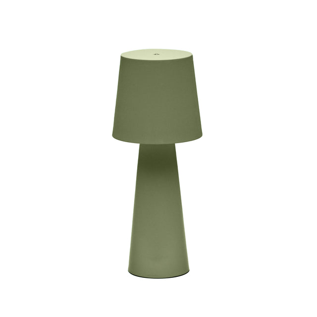 Arenys Outdoor Tischlampe groß aus Metall mit grünem Lackfinish - ZEN ZONE Furniture
