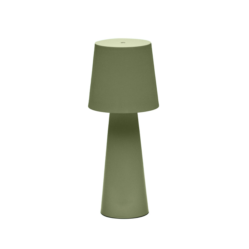 Arenys Outdoor Tischlampe groß aus Metall mit grünem Lackfinish - ZEN ZONE Furniture