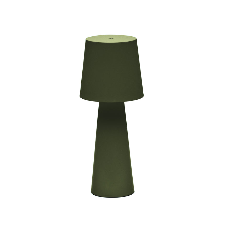 Arenys Outdoor Tischlampe groß aus Metall mit grünem Lackfinish - ZEN ZONE Furniture