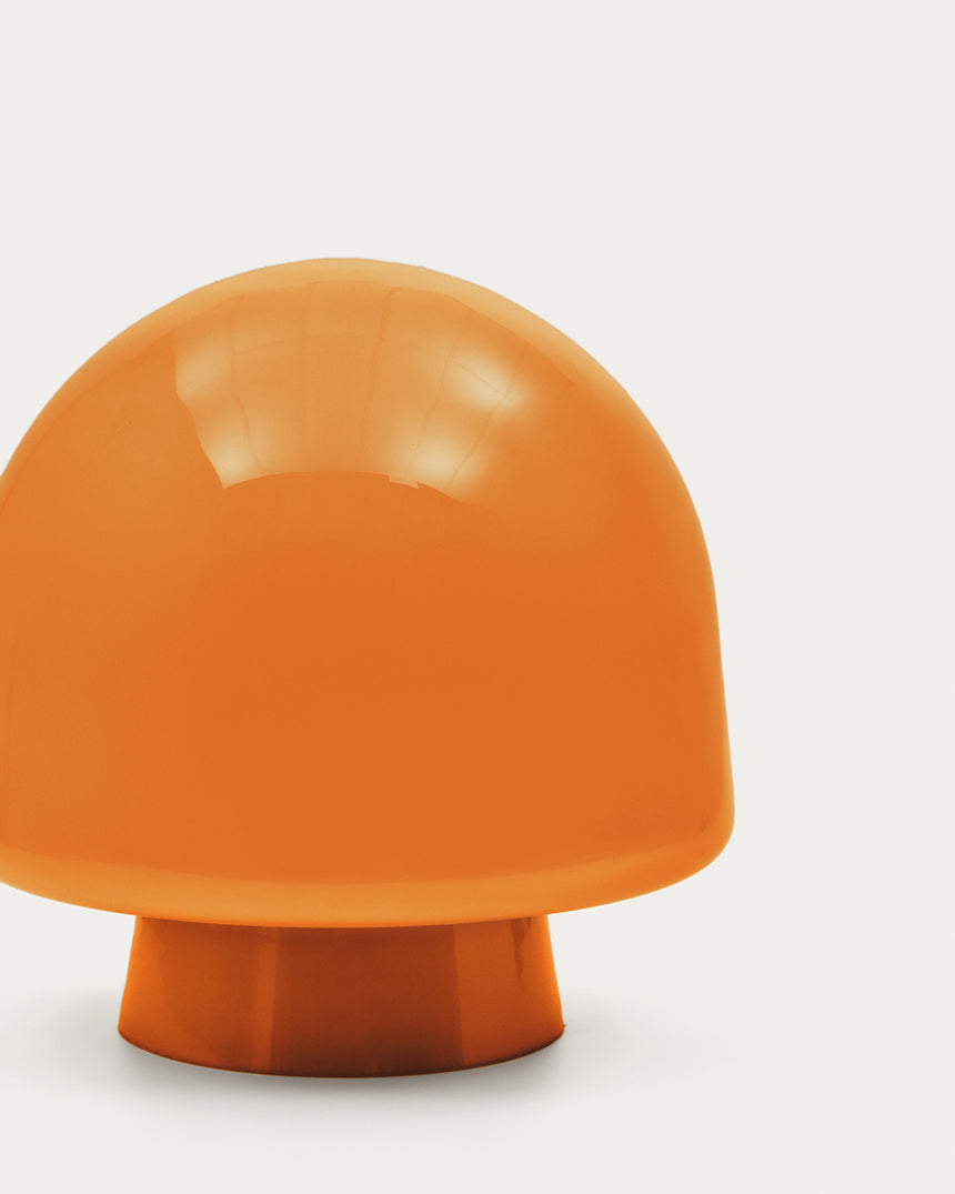 Tischleuchte Reig aus orangefarbenem Glas - ZEN ZONE Furniture