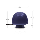 Tischleuchte Reig aus blauem Glas - ZEN ZONE Furniture