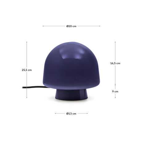 Tischleuchte Reig aus blauem Glas - ZEN ZONE Furniture
