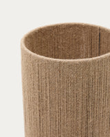 Tischleuchte Kor aus Akazienholz mit dunklem Finish und Jute - ZEN ZONE Furniture