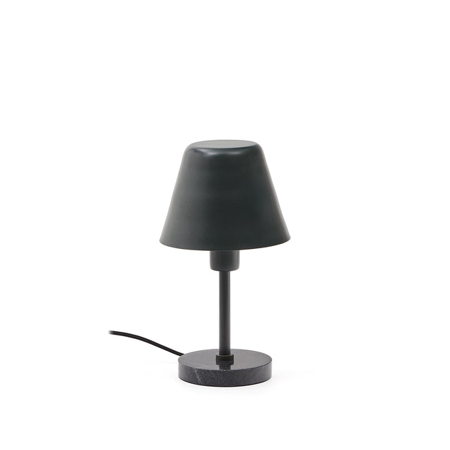 Tischleuchte Calina aus grünem Metall und schwarzem Marmor - ZEN ZONE Furniture