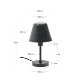 Tischleuchte Calina aus grünem Metall und schwarzem Marmor - ZEN ZONE Furniture
