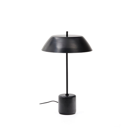 Tischleuchte Sayra aus schwarzem Marmor und Metall mit schwarzem Finish - ZEN ZONE Furniture