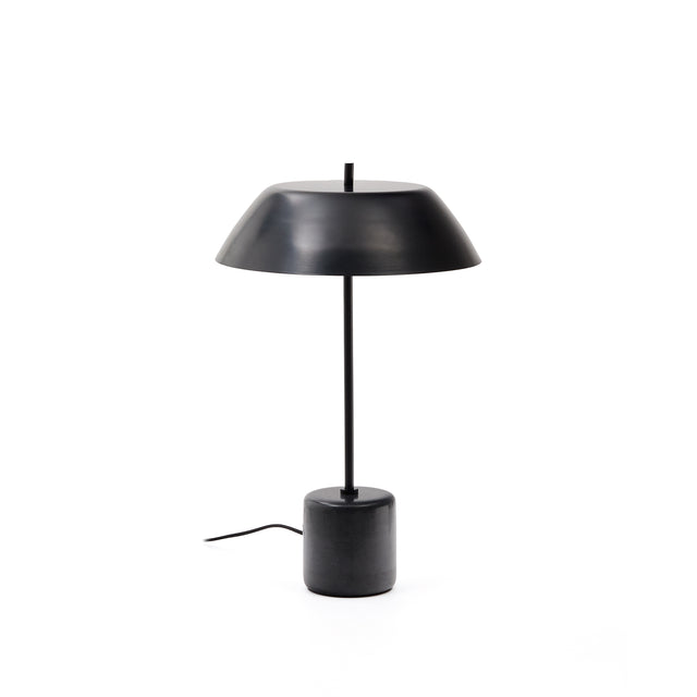 Tischleuchte Sayra aus schwarzem Marmor und Metall mit schwarzem Finish - ZEN ZONE Furniture