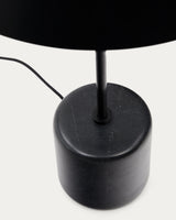 Tischleuchte Sayra aus schwarzem Marmor und Metall mit schwarzem Finish - ZEN ZONE Furniture