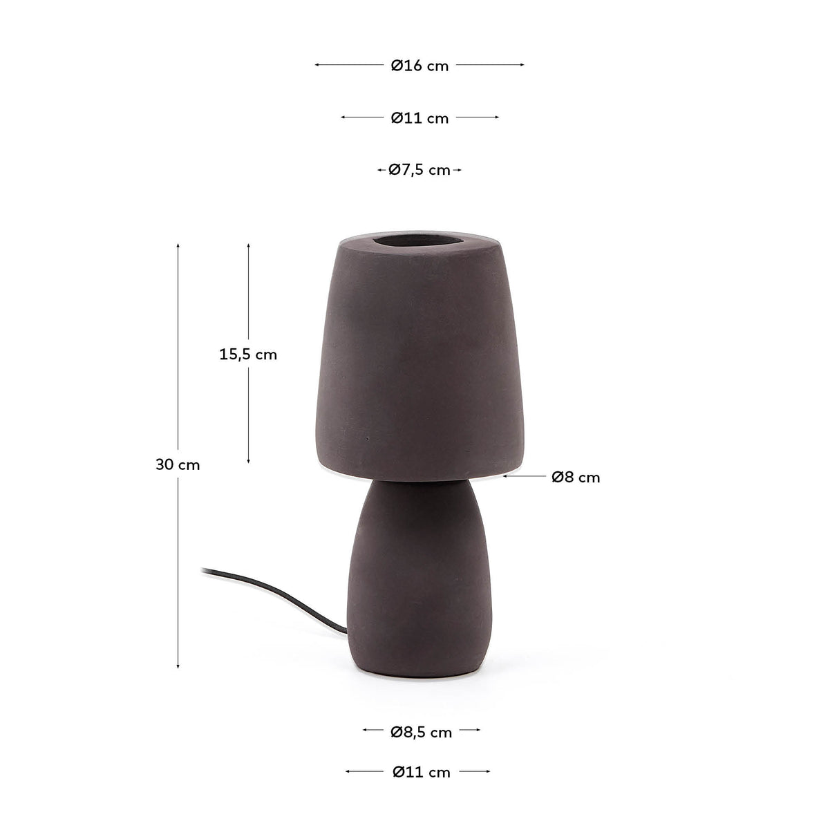 Tischleuchte Tandy aus Terrakotta braun. - ZEN ZONE Furniture