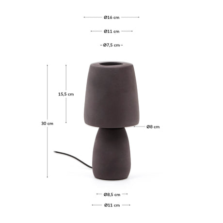 Tischleuchte Tandy aus Terrakotta braun. - ZEN ZONE Furniture