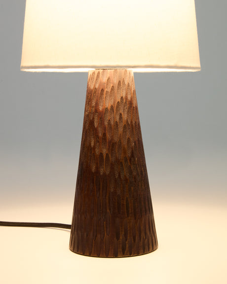 Tischleuchte Amire aus Holz mit dunklem Finish - ZEN ZONE Furniture