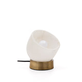 Tischleuchte Shenli aus Alabaster und Metall mit Messing-Finish. - ZEN ZONE Furniture