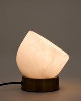 Tischleuchte Shenli aus Alabaster und Metall mit Messing-Finish. - ZEN ZONE Furniture