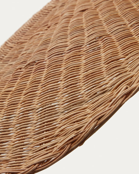 Bisbal Lampenschirm für Pendelleuchte aus Rattan mit natürlichem Finish Ø 80 cm - ZEN ZONE Furniture