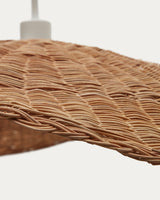 Bisbal Lampenschirm für Pendelleuchte aus Rattan mit natürlichem Finish Ø 80 cm - ZEN ZONE Furniture