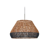 Daro Lampenschirm für Pendelleuchte aus Rattan mit natürlichem und blauem Finish Ø 45 cm - ZEN ZONE Furniture