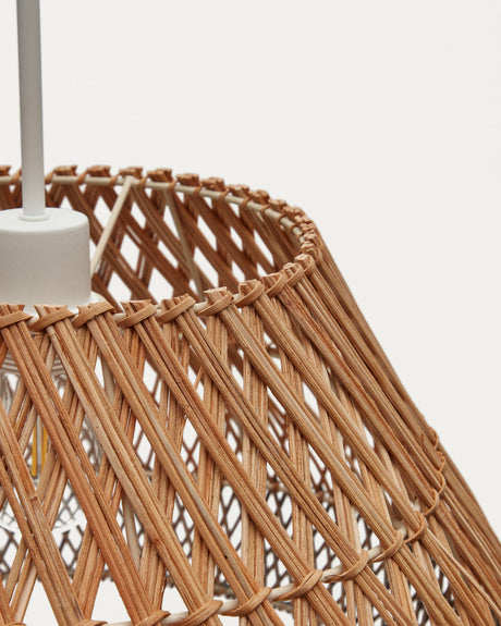 Daro Lampenschirm für Pendelleuchte aus Rattan mit natürlichem und blauem Finish Ø 45 cm - ZEN ZONE Furniture