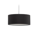 Lampenschirm für Deckenleuchte Santana in Schwarz mit Diffusor in Weiß Ø 50 cm - ZEN ZONE Furniture