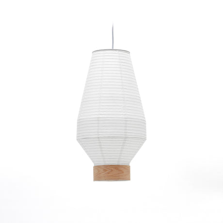 Hila Lampenschirm aus weißem Papier und Furnierholz Ø 30 cm - ZEN ZONE Furniture