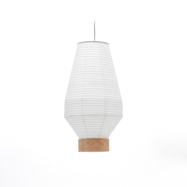 Hila Lampenschirm aus weißem Papier und Furnierholz Ø 30 cm - ZEN ZONE Furniture