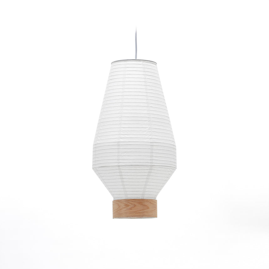 Hila Lampenschirm aus weißem Papier und Furnierholz Ø 30 cm - ZEN ZONE Furniture