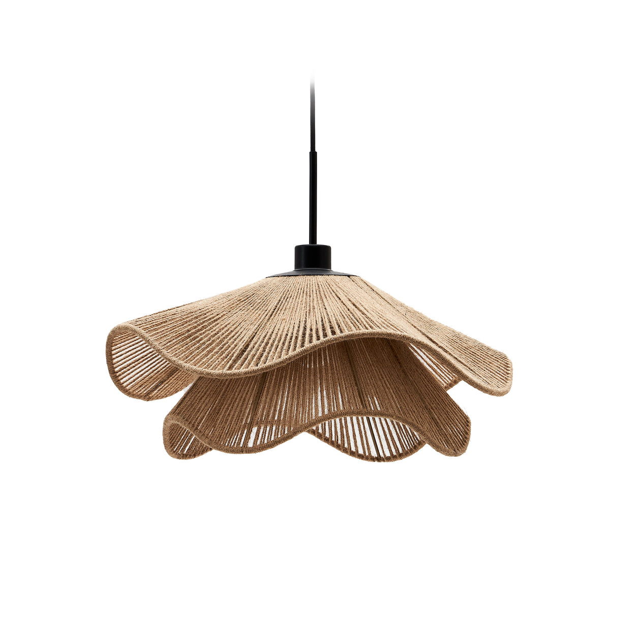 Pontos Lampenschirm für Pendelleuchte aus Jute mit natürlichem Finish Ø 50 cm - ZEN ZONE Furniture