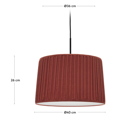 Lampenschirm für Deckenleuchte Guash in Terrakotta Ø 40 cm - ZEN ZONE Furniture