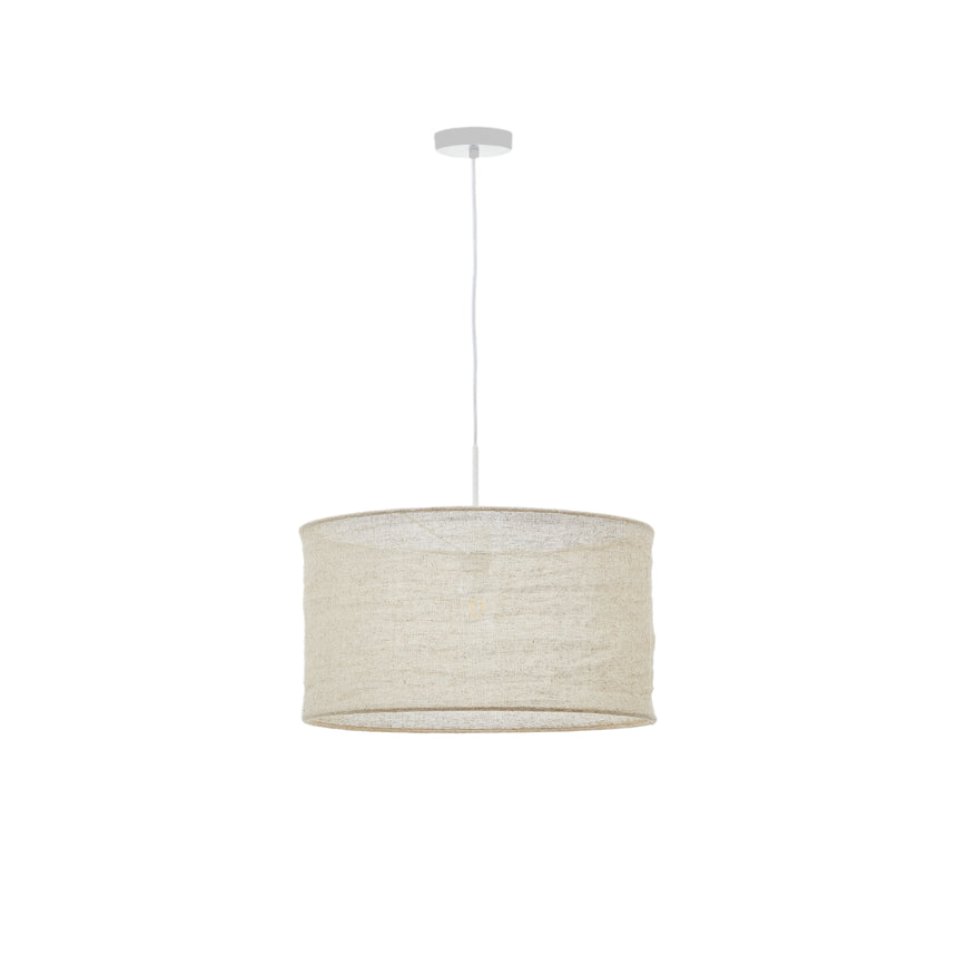 Mariela Schirm für Deckenlampe aus Leinen mit beigem Finish Ø 50 x 30 cm - ZEN ZONE Furniture