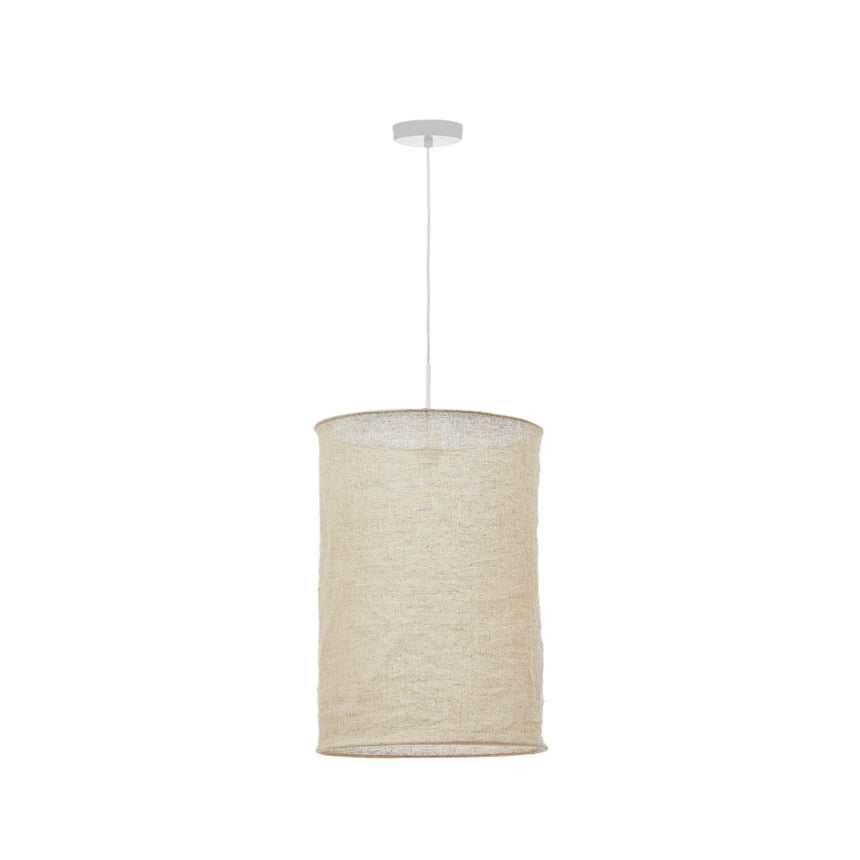 Mariela Schirm für Deckenlampe aus Leinen mit beigem Finish Ø 40 x 60 cm - ZEN ZONE Furniture