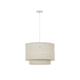 Mariela Schirm für Deckenlampe aus Leinen mit beigem Finish Ø 40 x 34 cm - ZEN ZONE Furniture