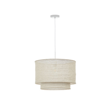 Mariela Schirm für Deckenlampe aus Leinen mit beigem Finish Ø 40 x 34 cm - ZEN ZONE Furniture
