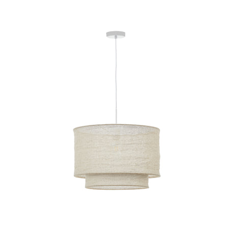Mariela Schirm für Deckenlampe aus Leinen mit beigem Finish Ø 40 x 34 cm - ZEN ZONE Furniture