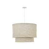 Mariela Schirm für Deckenlampe aus Leinen mit beigem Finish Ø 60 x 40 cm - ZEN ZONE Furniture