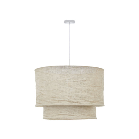 Mariela Schirm für Deckenlampe aus Leinen mit beigem Finish Ø 60 x 40 cm - ZEN ZONE Furniture