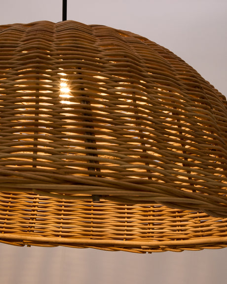 Jornets Schirm für Deckenlampe aus Rattan mit naturfarbenem Finish Ø 80 cm - ZEN ZONE Furniture