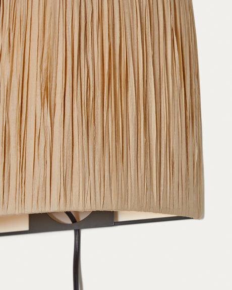 Pulmi Wandleuchte aus Raffiabast in Natur - ZEN ZONE Furniture
