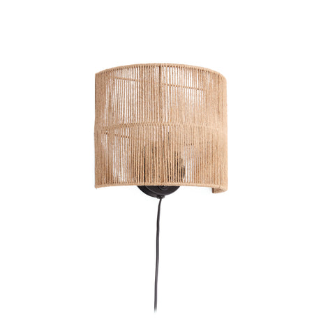 Canar Wandleuchte aus Jute mit naturfarbenem Finish - ZEN ZONE Furniture