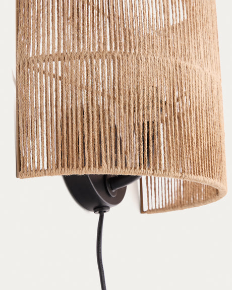 Canar Wandleuchte aus Jute mit naturfarbenem Finish - ZEN ZONE Furniture