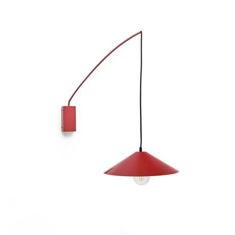 Wandleuchte Kally aus Metall mit rot lackiertem Finish - ZEN ZONE Furniture