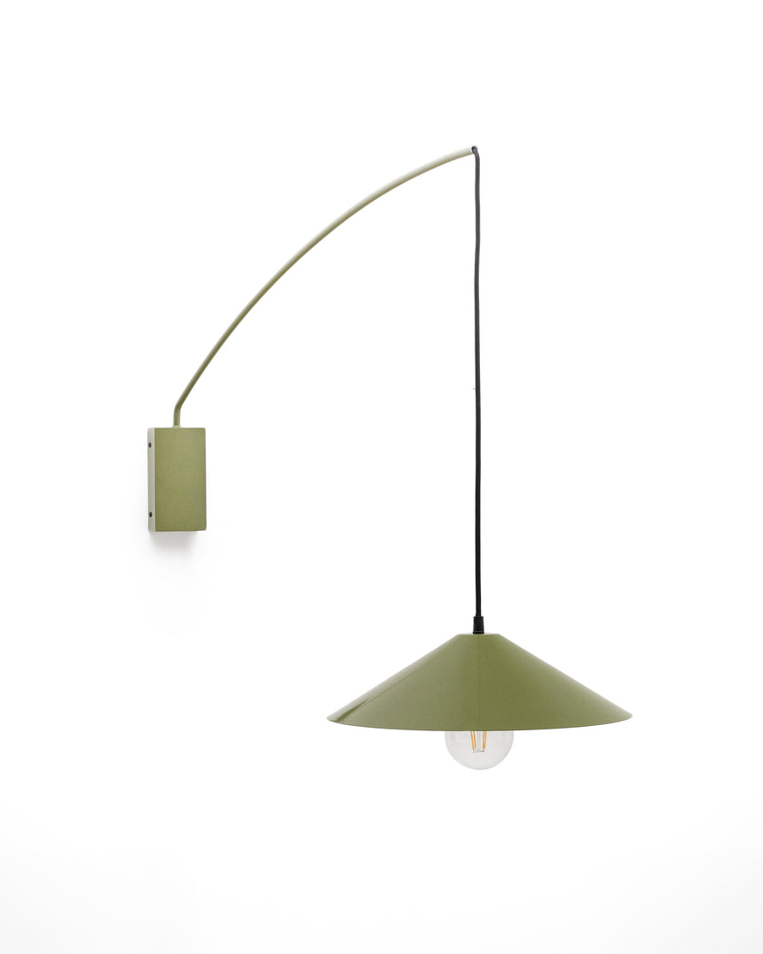 Wandleuchte Kally aus Metall mit grün lackiertem Finish - ZEN ZONE Furniture