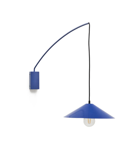 Wandleuchte Kally aus Metall mit blau lackiertem Finish - ZEN ZONE Furniture