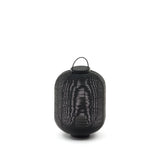 Saranella kleine tragbare Tischlampe aus Kunstrattan in Schwarz - ZEN ZONE Furniture