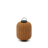 Saranella kleine tragbare Tischlampe aus Kunstrattan in Braun - ZEN ZONE Furniture